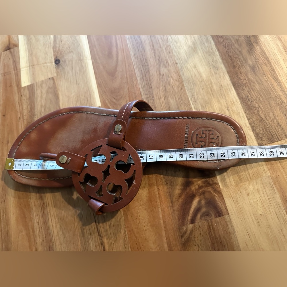 Tory Burch Miller Women’s  Cognac/Brown Sandals| Size 9 1/2 - Picture 9 of 10